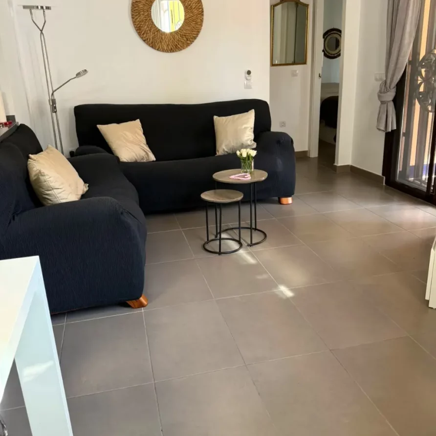 Living room with sofa and flatscreen